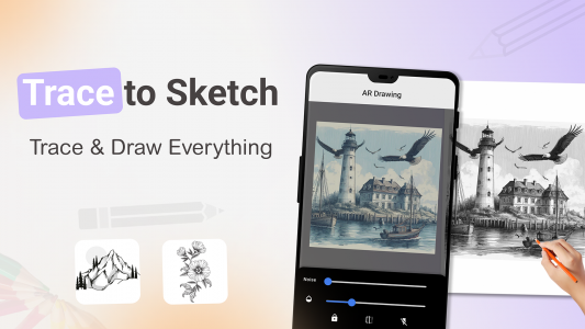 اسکرین شات برنامه Draw AR Sketch: Trace App 8