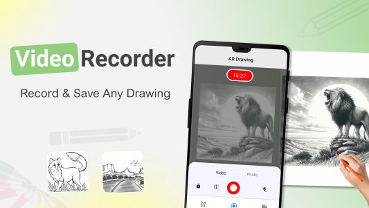 اسکرین شات برنامه Draw AR Sketch: Trace App 4