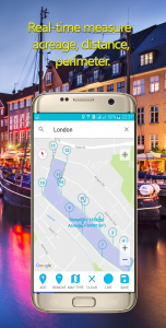 اسکرین شات 2 برنامه Fingerlator : GPS Area measure
