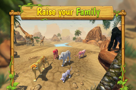 اسکرین شات بازی Cheetah Family Animal Sim 1