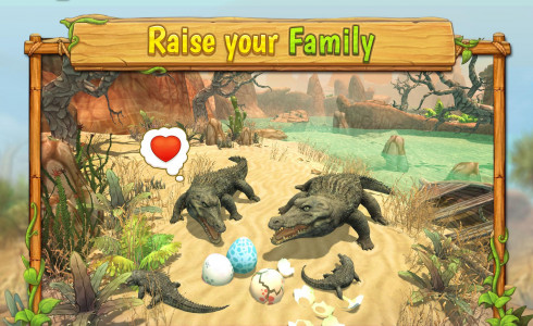 اسکرین شات بازی Crocodile Family Sim Online 2