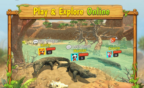 اسکرین شات بازی Crocodile Family Sim Online 1