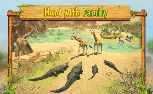 اسکرین شات بازی Crocodile Family Sim Online 3