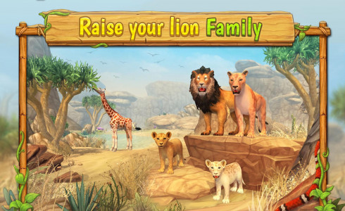اسکرین شات 1 بازی Lion Family Sim Online - Anima