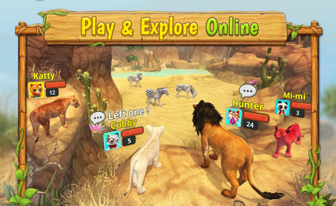 اسکرین شات 3 بازی Lion Family Sim Online - Anima