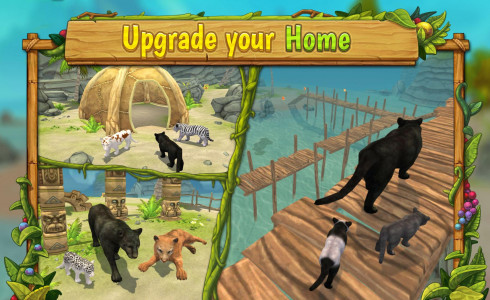 اسکرین شات بازی Panther Family Sim Online - Animal Simulator 4