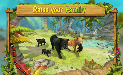 اسکرین شات بازی Panther Family Sim Online - Animal Simulator 1