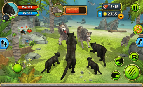 اسکرین شات بازی Panther Family Sim Online - Animal Simulator 6