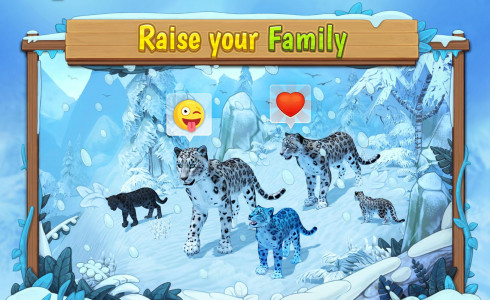 اسکرین شات بازی Snow Leopard Family Sim Online 1