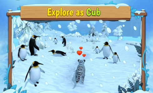 اسکرین شات بازی White Tiger Family Sim Online - Animal Simulator 4
