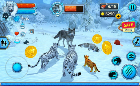 اسکرین شات بازی White Tiger Family Sim Online - Animal Simulator 7