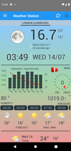 اسکرین شات 1 برنامه Weather Station
