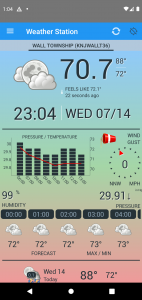 اسکرین شات برنامه Weather Station 1