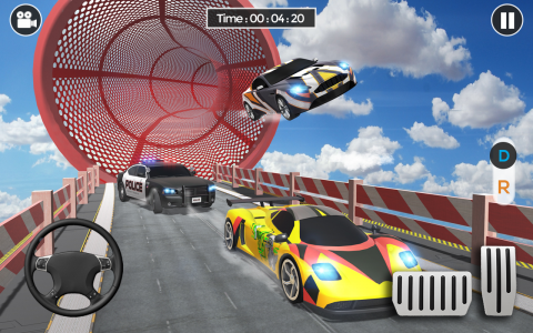 اسکرین شات برنامه AR Car Racing Stunts- Mega Ramp Car Driving 2021 1