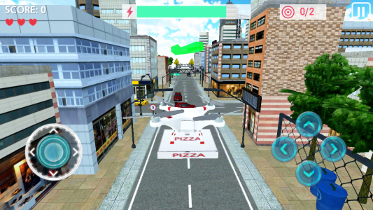 اسکرین شات بازی Drone Pizza Delivery 3D 3