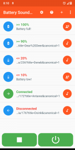 اسکرین شات 1 برنامه Battery Sound Notification