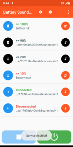 اسکرین شات 4 برنامه Battery Sound Notification
