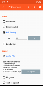 اسکرین شات 8 برنامه Battery Sound Notification