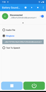 اسکرین شات برنامه Battery Sound Alert 5