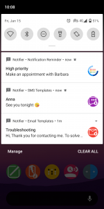 اسکرین شات 2 برنامه Fake Notifications