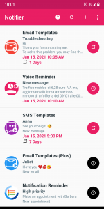 اسکرین شات 1 برنامه Fake Notifications