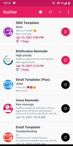 اسکرین شات برنامه Fake Notifications 4