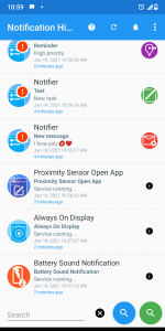 اسکرین شات 1 برنامه Notification History Log