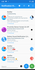 اسکرین شات 2 برنامه Notification History Log