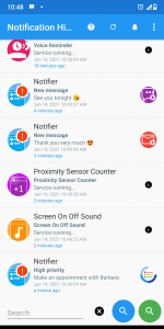 اسکرین شات برنامه Notification History Log 4