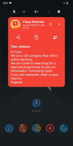 اسکرین شات برنامه Notification Popup 2