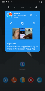 اسکرین شات برنامه Notification Popup 1