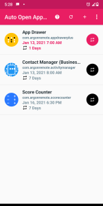 اسکرین شات 7 برنامه Open App Scheduler