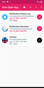 اسکرین شات برنامه Open App Scheduler 4