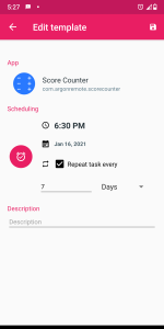 اسکرین شات 6 برنامه Open App Scheduler