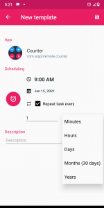 اسکرین شات برنامه Open App Scheduler 2