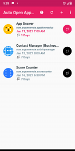 اسکرین شات برنامه Open App Scheduler 7