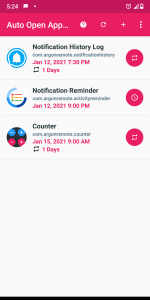 اسکرین شات برنامه Open App Scheduler 8