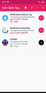 اسکرین شات 4 برنامه Open App Scheduler