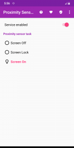 اسکرین شات 2 برنامه Proximity Sensor Screen On Off