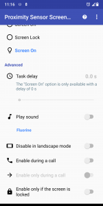 اسکرین شات برنامه Proximity Sensor Screen Lock 6