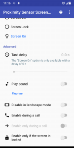 اسکرین شات 6 برنامه Proximity Sensor Screen Lock
