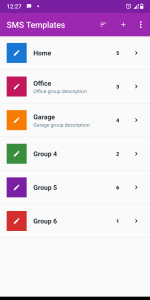 اسکرین شات 1 برنامه SMS Templates