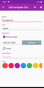 اسکرین شات 6 برنامه SMS Templates