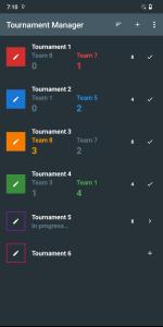 اسکرین شات 1 برنامه Tournament Manager