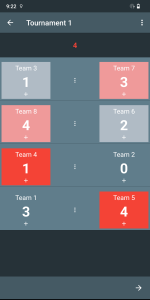 اسکرین شات 2 برنامه Tournament Manager