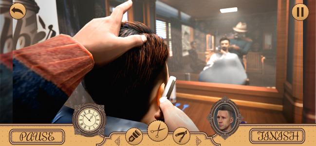 اسکرین شات برنامه Hair Chop 3d-Barber Shop Games 3
