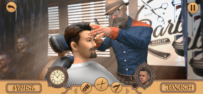 اسکرین شات برنامه Hair Chop 3d-Barber Shop Games 2