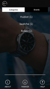 اسکرین شات برنامه AR Watches - Augmented Reality Commerce 5