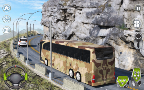 اسکرین شات برنامه Army Bus Game : Bus Simulator 1