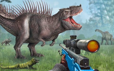اسکرین شات برنامه Deadly Dinosaur Hunter Sniper Animal Shooting Game 8
